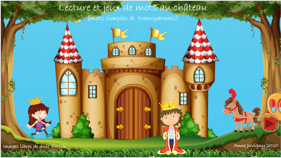 Lecture et jeux de mots au château