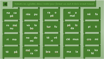 Lecture et jeux de mots au château
