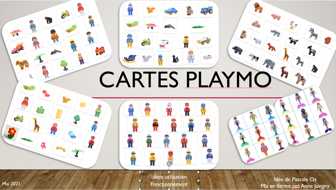 Cartes Playmo évocation - Pascale