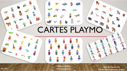 Cartes Playmo évocation - Pascale