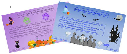 Halloween - Parcours images ou mots