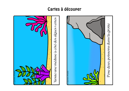 Task Box Lis et Construis &quot;A la Mer&quot; Niveau 1