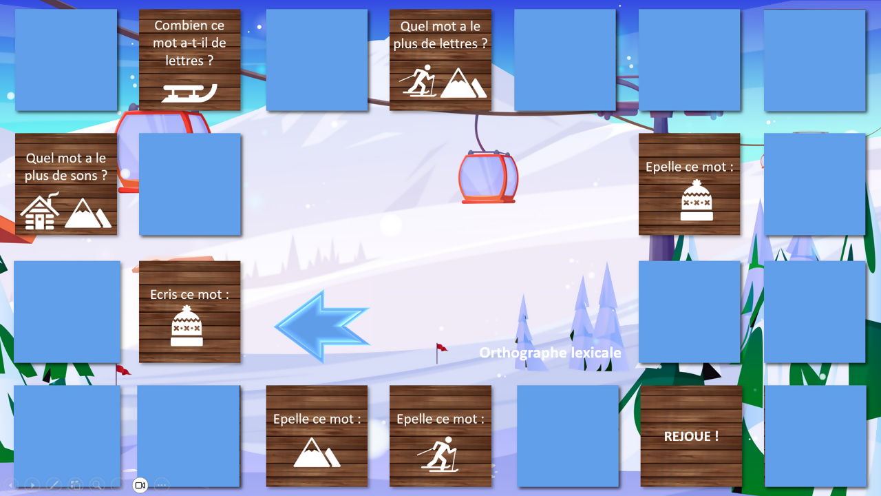 Défis sur les pistes - jeu de l&