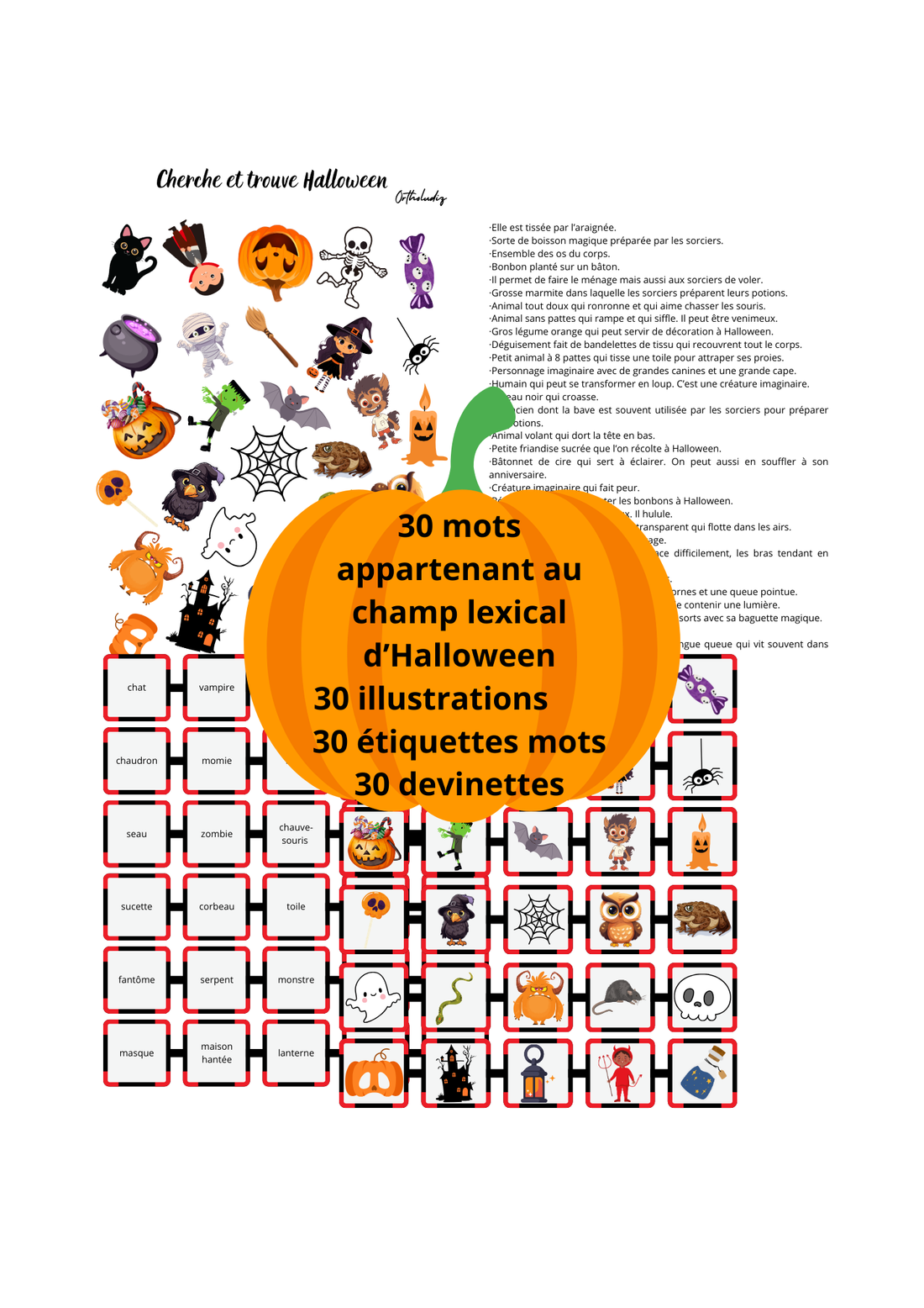 Cherche et trouve Halloween