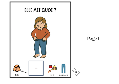 Livres adaptés en CAA Mot de Base &quot;Mettre&quot;