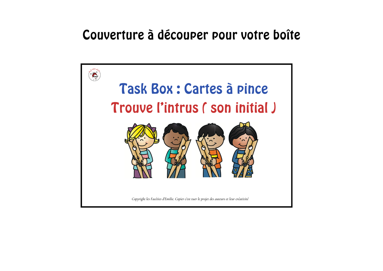 Phonologie et CAA : Cartes à Pince Trouver l&