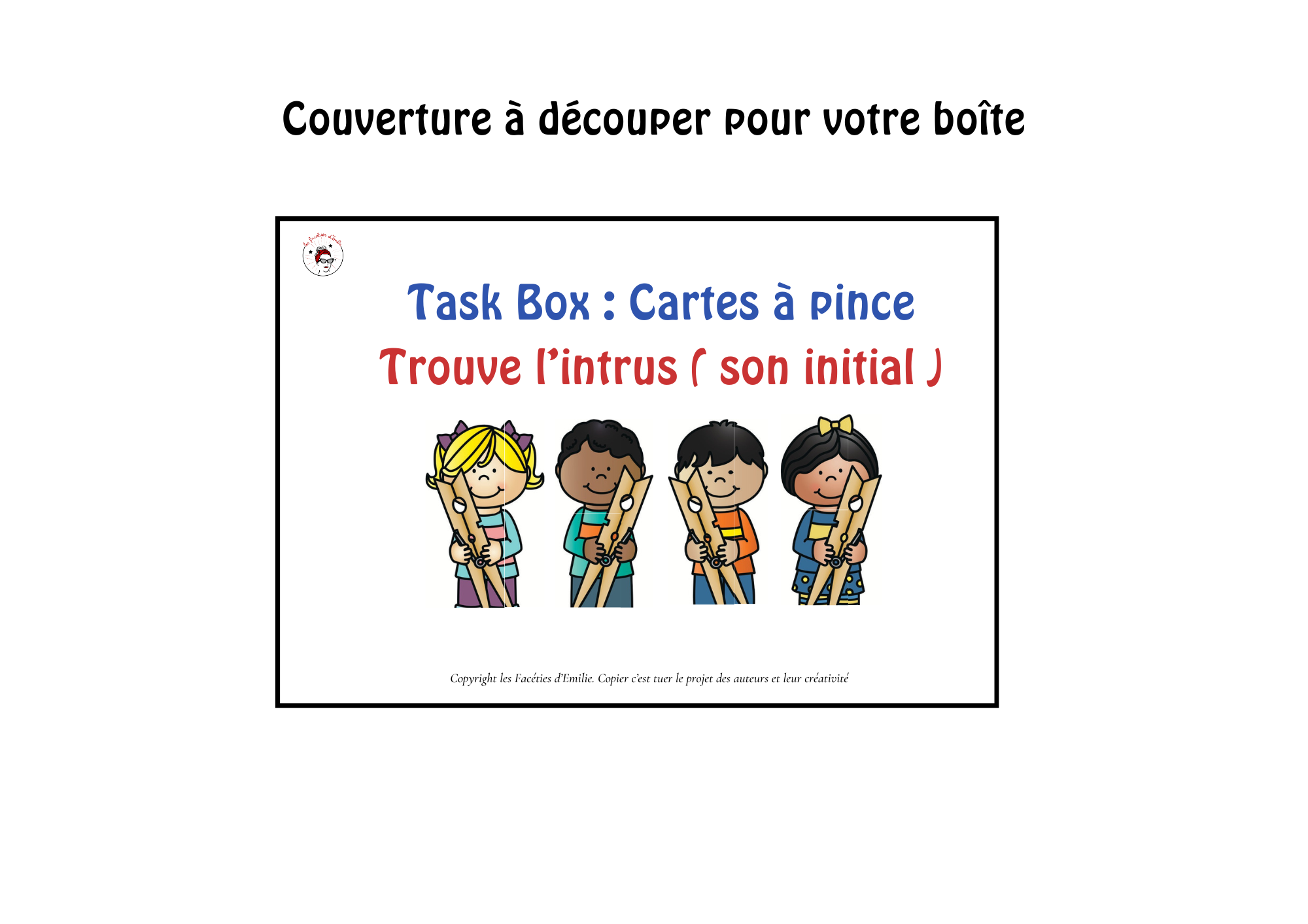 Phonologie et CAA : Cartes à Pince Trouver l&