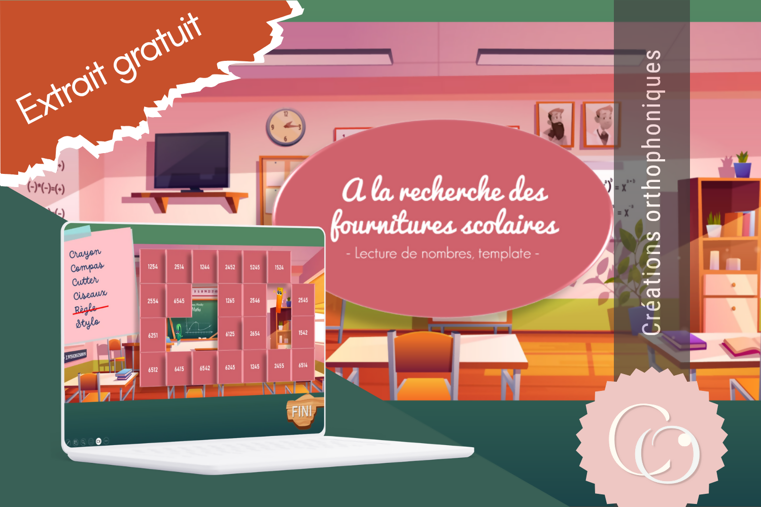 A la recherche des fournitures scolaires - GRATUIT
