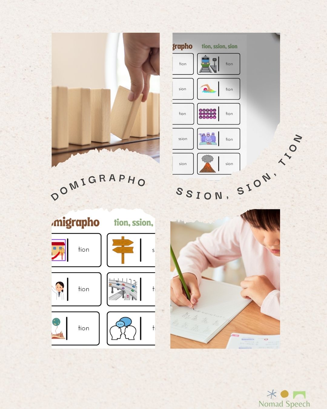 Domigrapho : ssion-sion-tion
