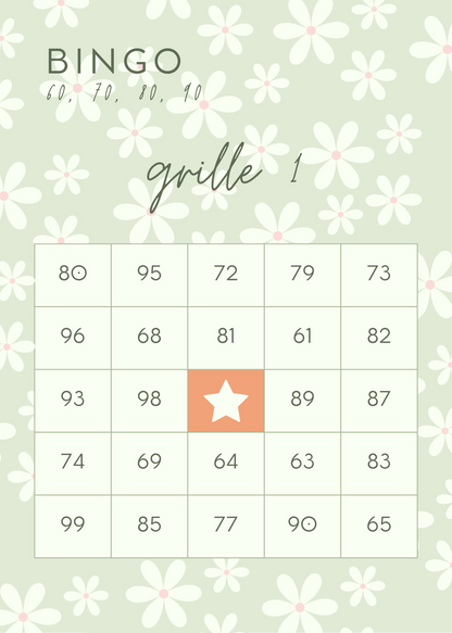 Bingo 60, 70, 80, 90