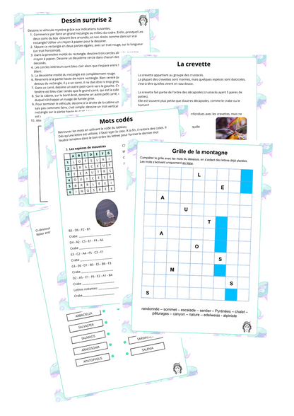 Cahier de vacances : langage écrit (PDF)