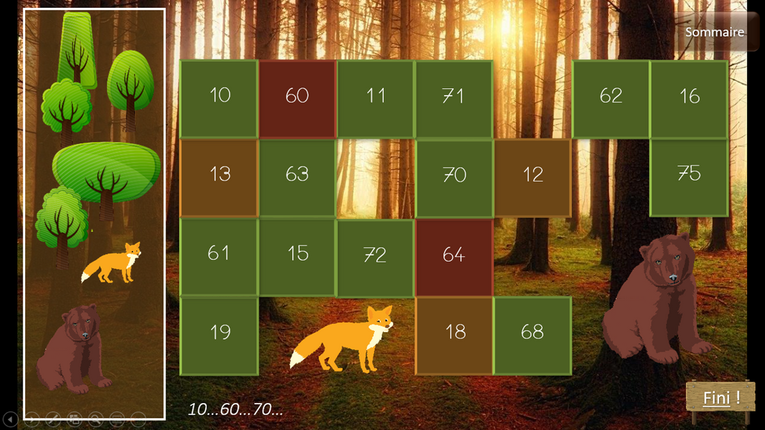 A la recherche des animaux de la forêt