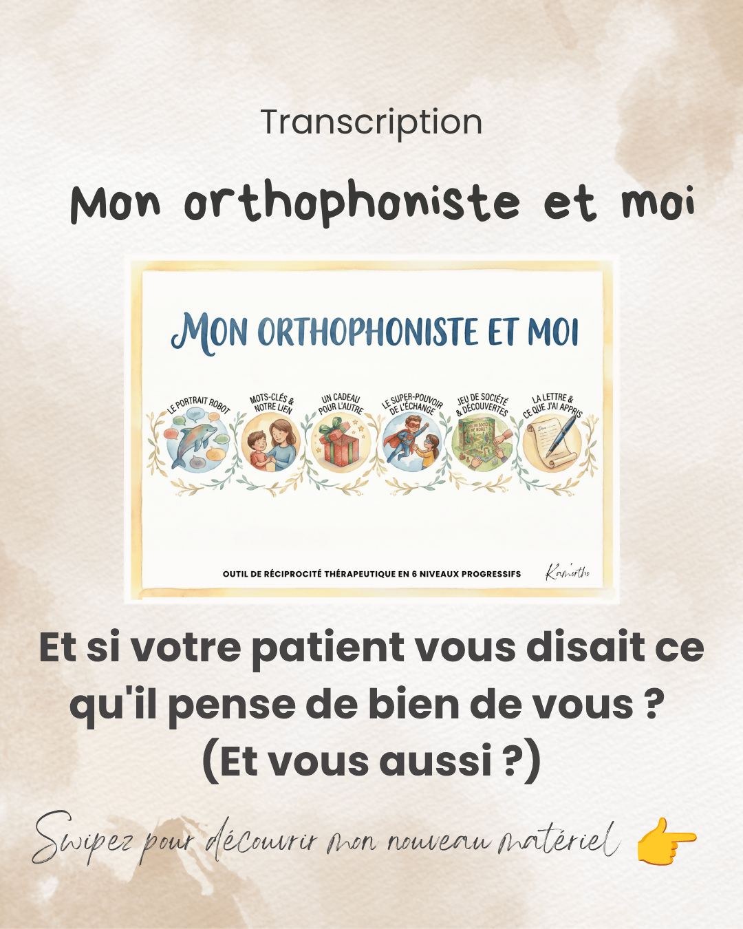 Mon orthophoniste et moi