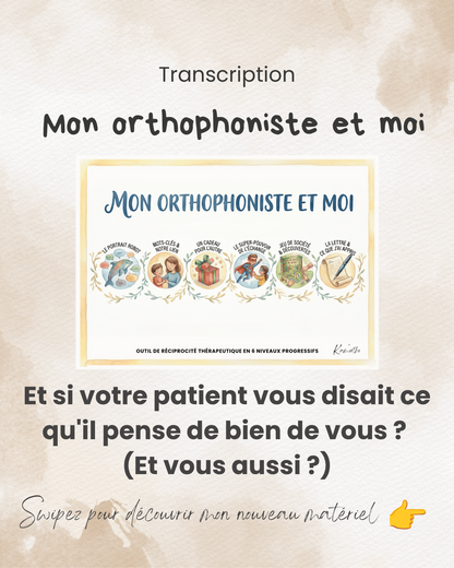 Mon orthophoniste et moi