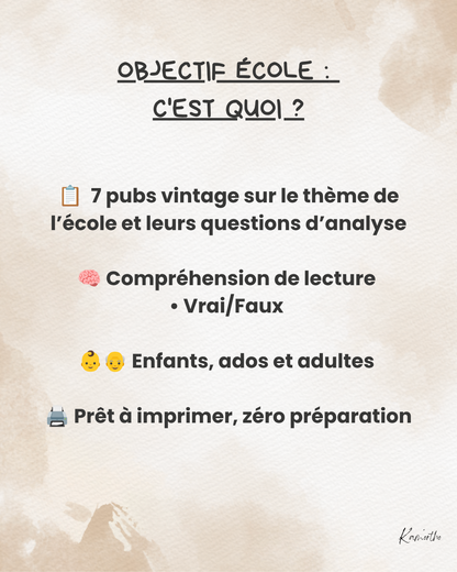 Objectif École