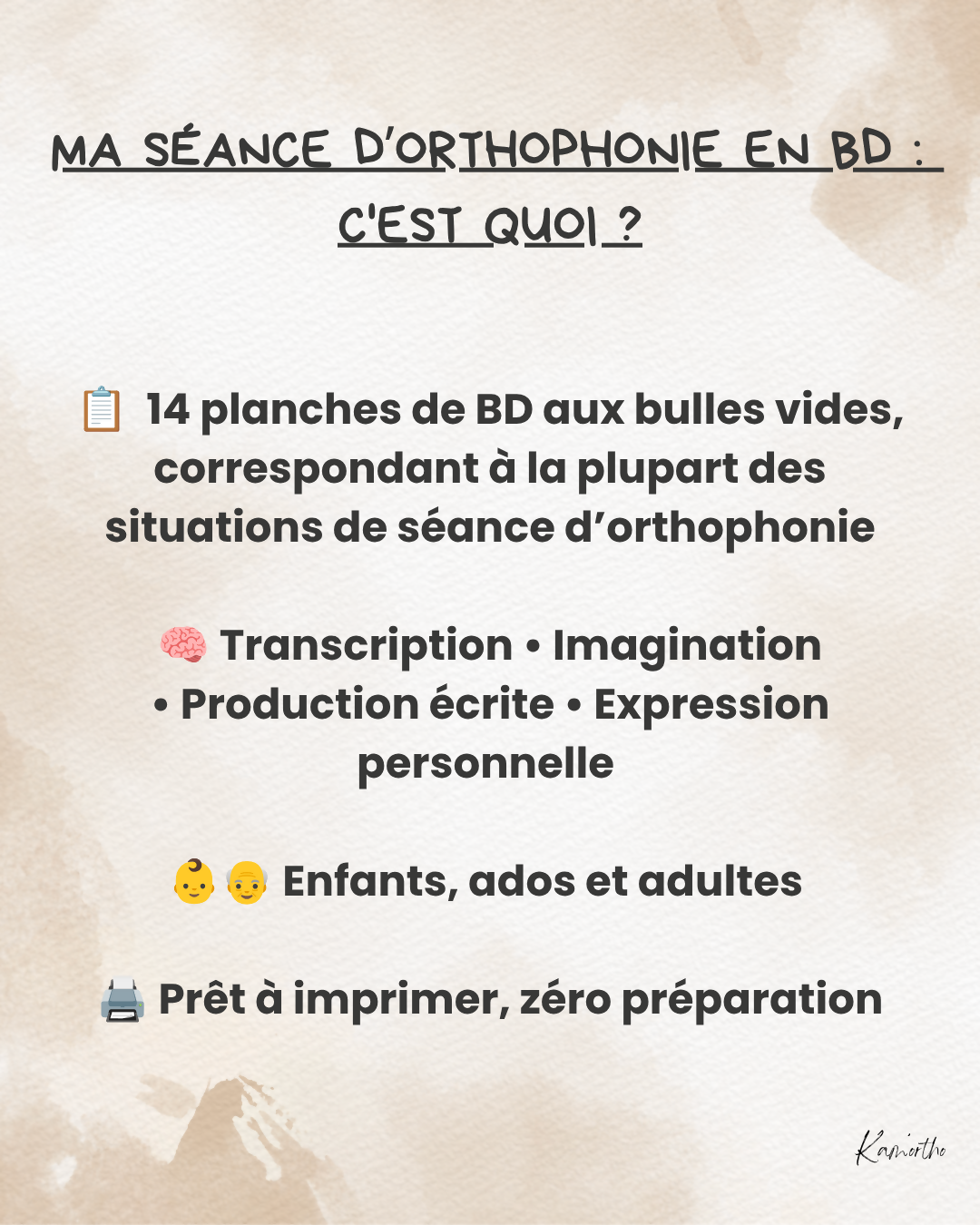 Ma séance d&