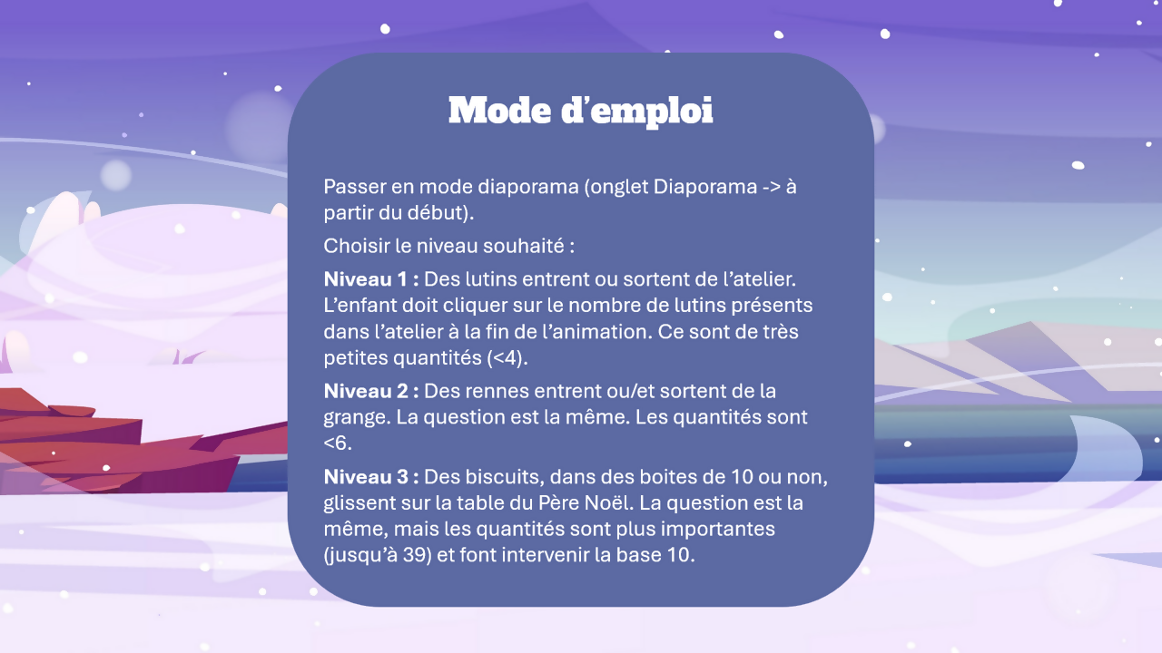 🎅 Allées et venues chez le Père Noël