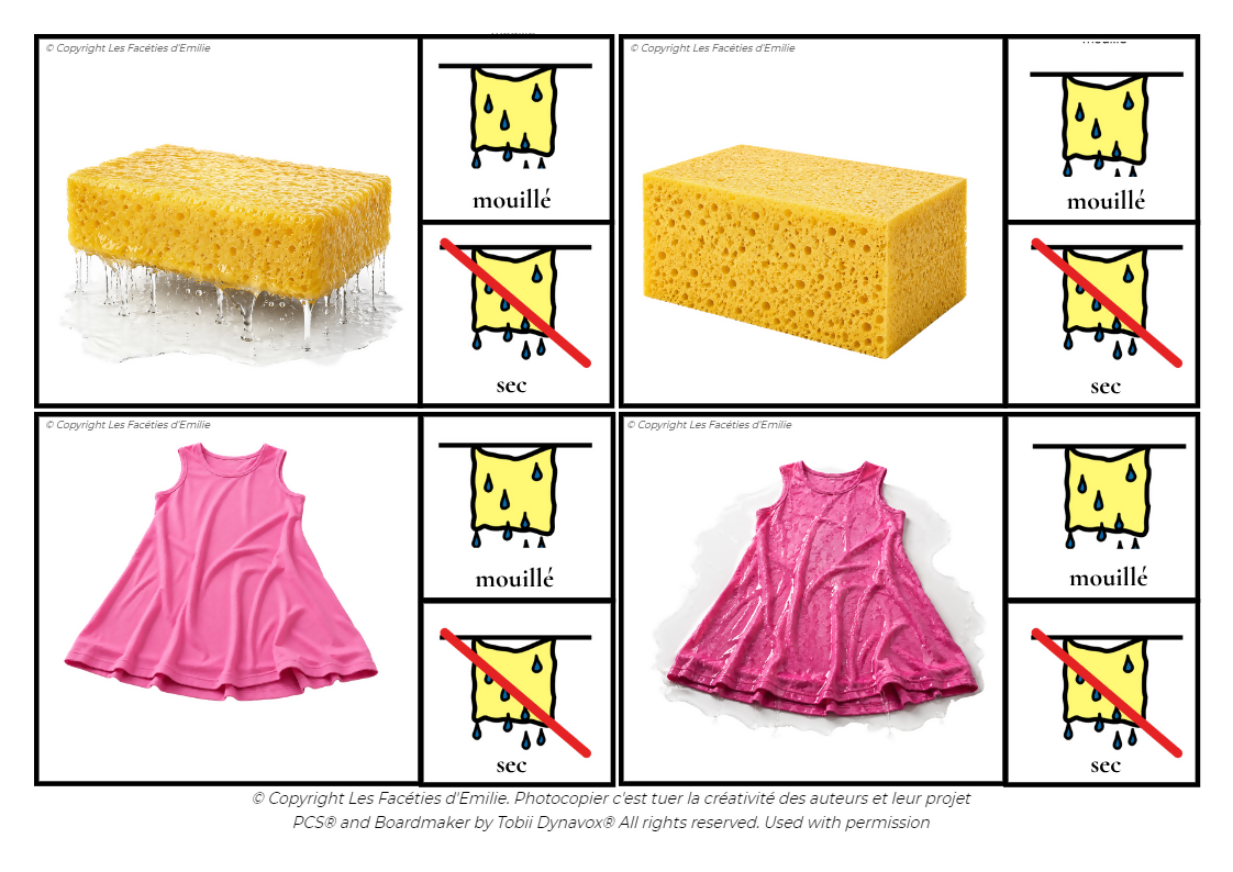 Cartes à Pince des Adjectifs