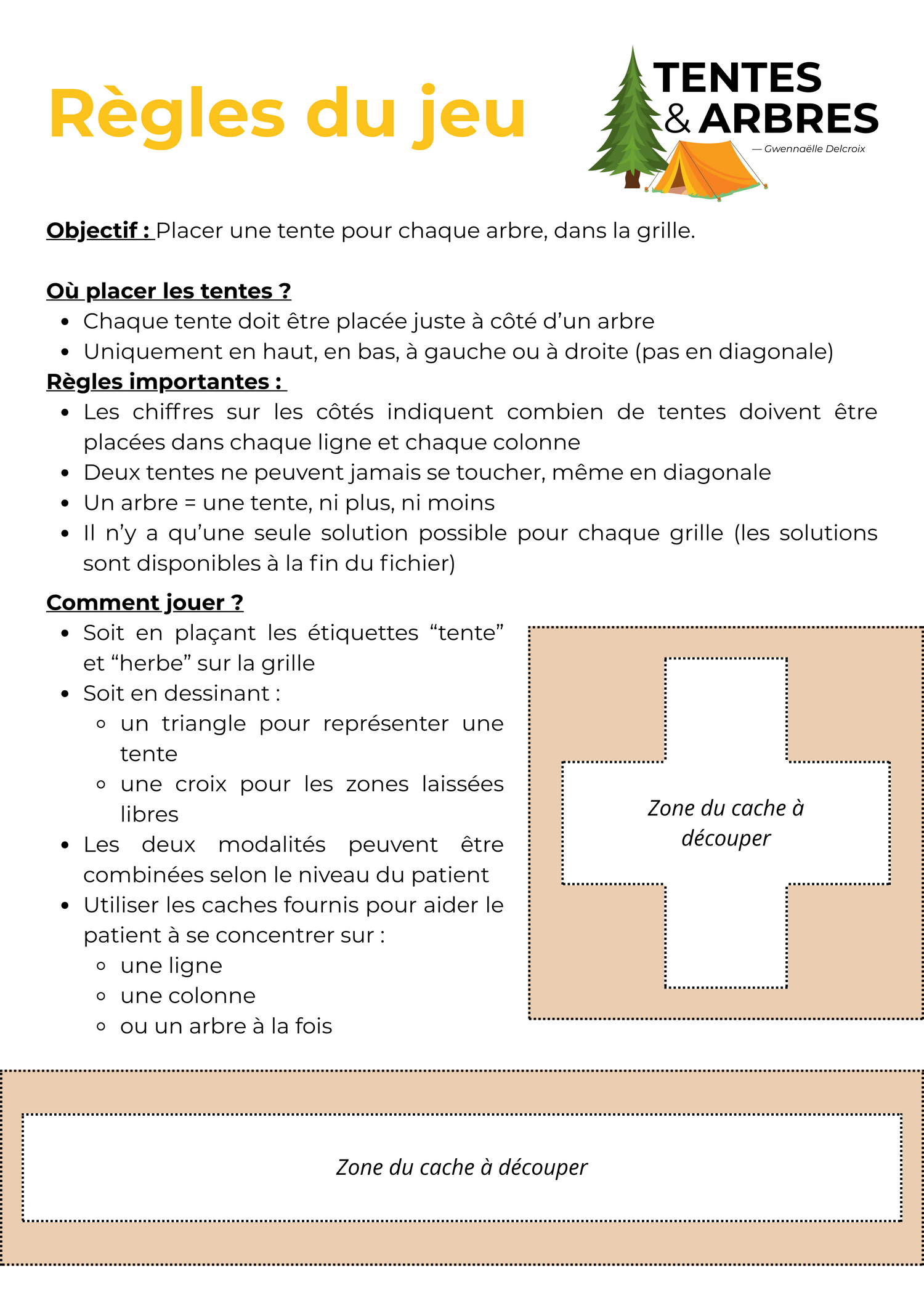 Tentes et Arbres - Planification et Raisonnement