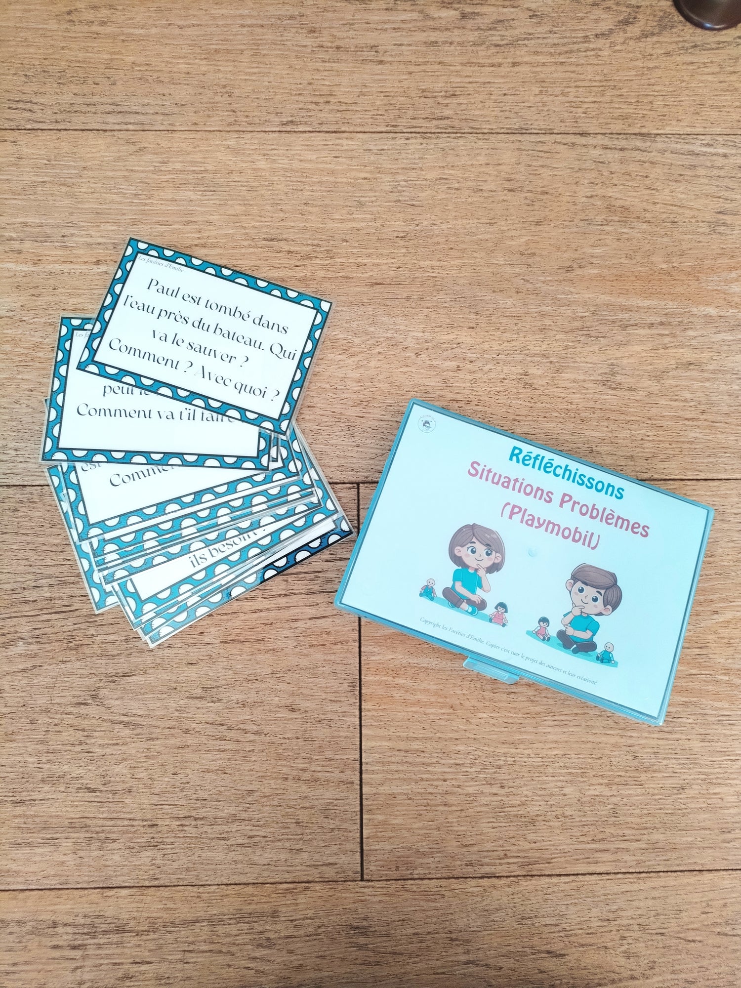 Réfléchissons : situation problème avec des Playmobils
