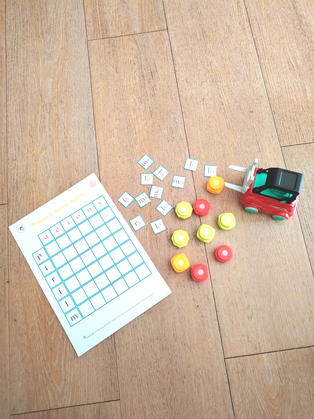 Tableaux à double entrée des syllabes