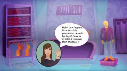 PowerPoint La boutique de chapeaux - déterminants possessifs mon, ton, son