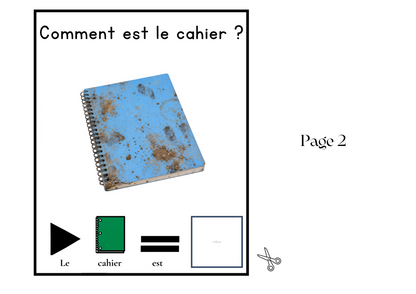 Livre Adapté en CAA, Adjectif "Sale"