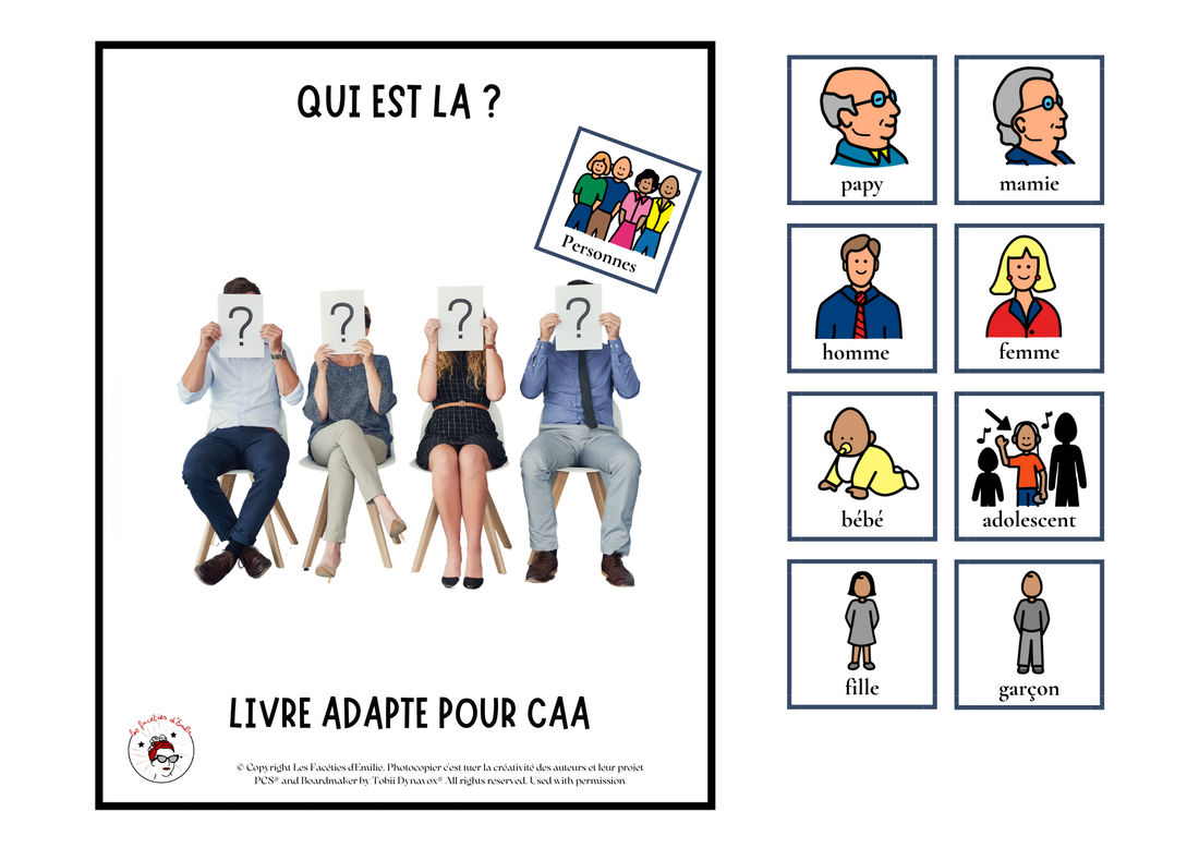 Livre adapté en CAA, Thème des Personnes