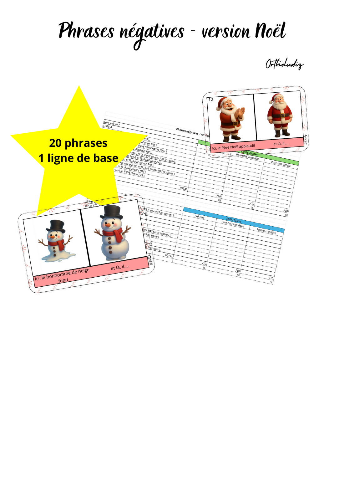 Phrases négatives - version Noël