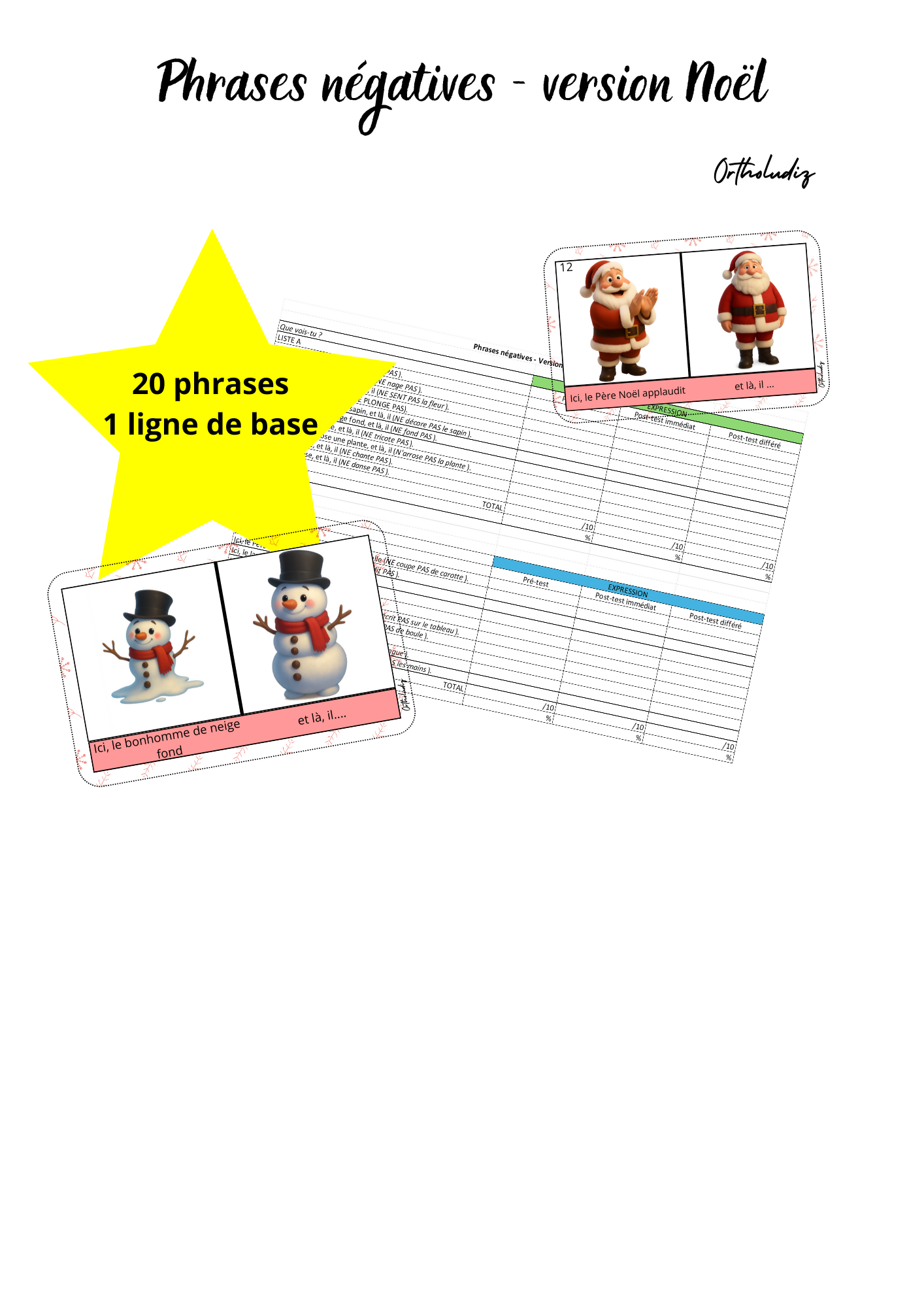 Phrases négatives - version Noël