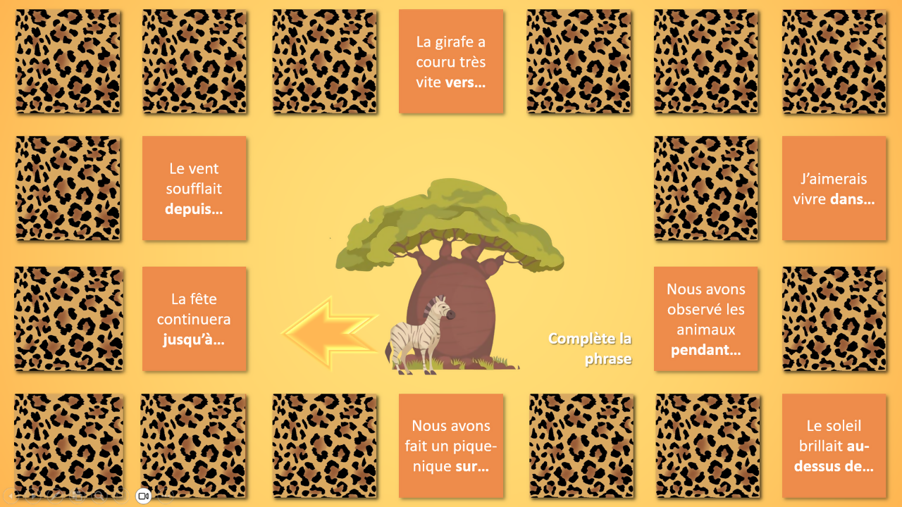 🎲 Parcours dans la savane