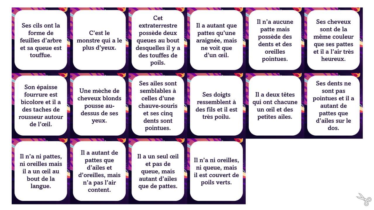 PACK 6 supports Langage oral