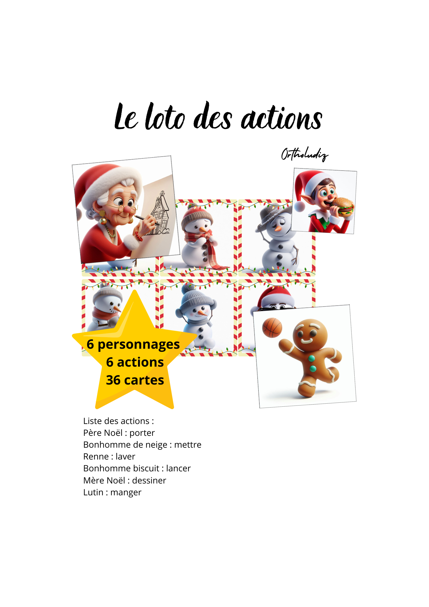 Le loto des actions de Noël