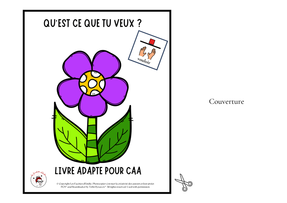 &quot;Je veux une fleur&quot;, livre adapté en CAA