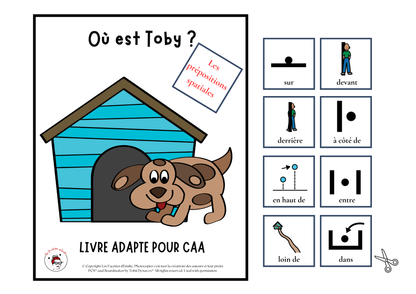 Livre adapté CAA, Les prépositions spatiales