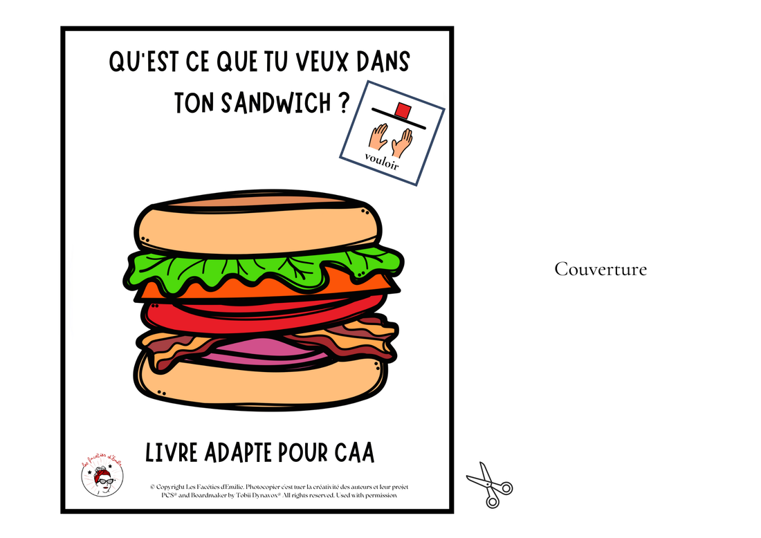 "Dans mon sandwich", livre adapté en CAA