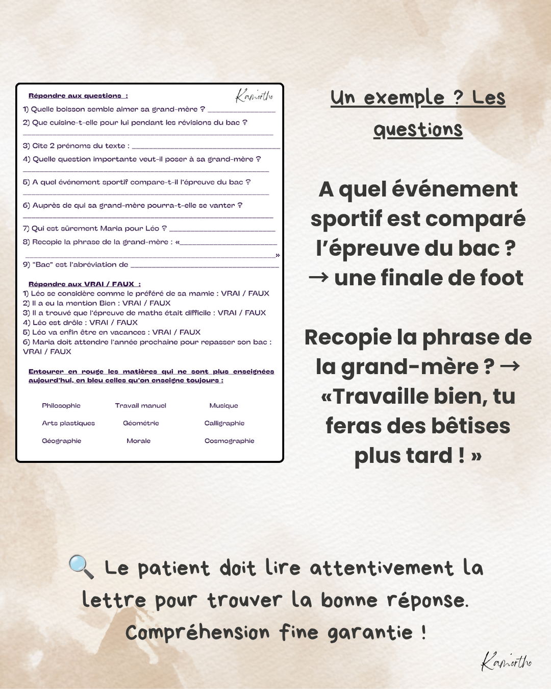 Lettre - J&