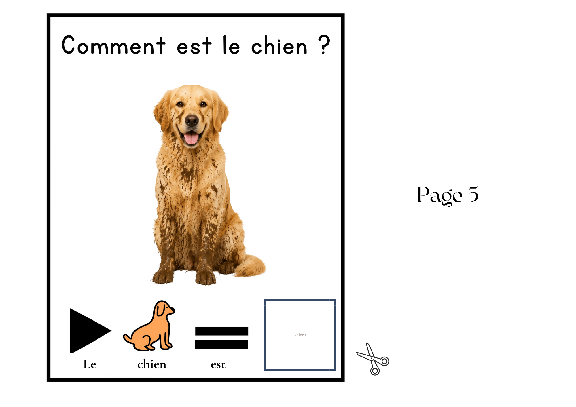 Livre Adapté en CAA, Adjectif "Sale"