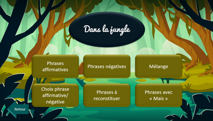 Sur le chemin des phrases - affirmatives et négatives VERSION COMPLETE