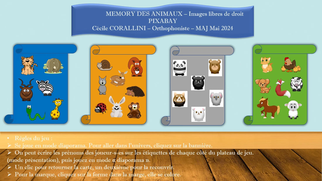 Memory des animaux_4 planches_LO