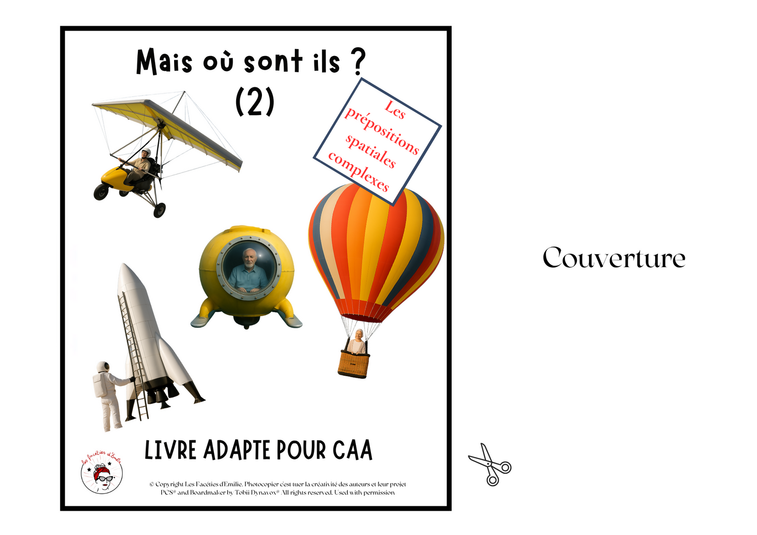 Ensemble de Livres CAA sur le thème des prépositions spatiales