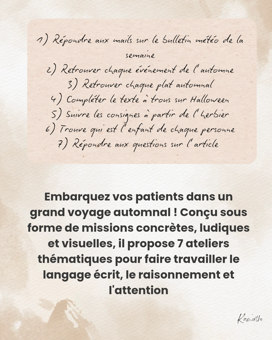 Bienvenue en automne