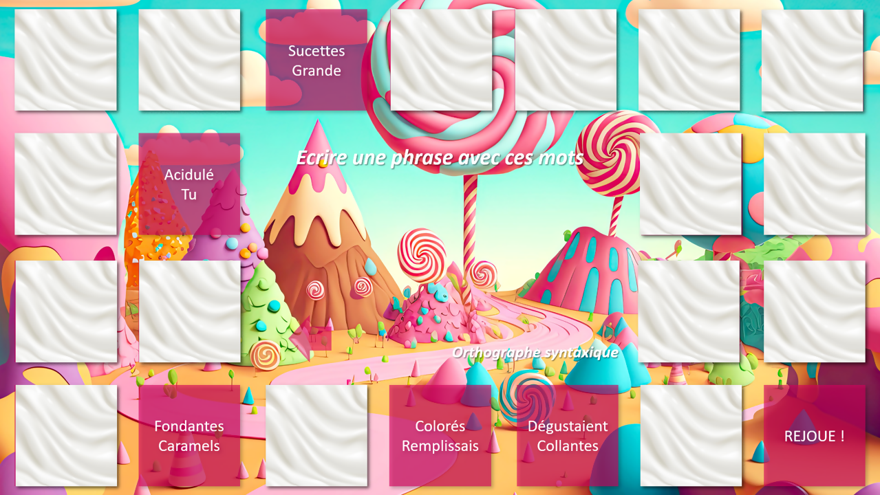 Au pays des bonbons - jeu de l&