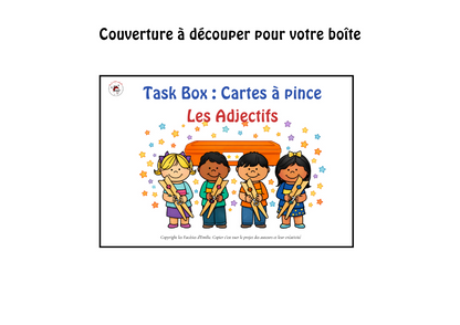 Cartes à Pince des Adjectifs