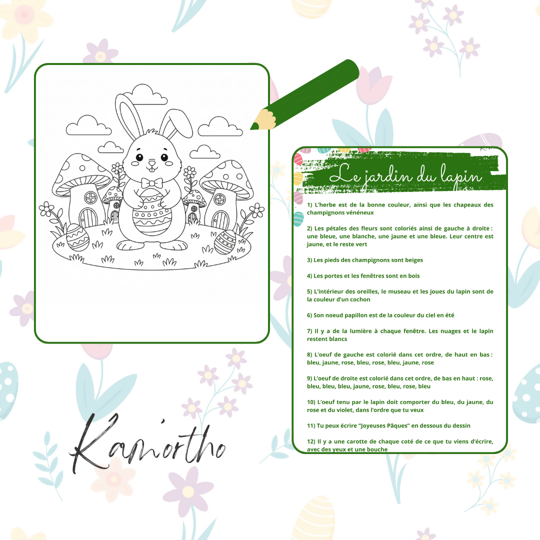 Le jardin du lapin de Pâques