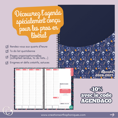 Agenda semainier 2027