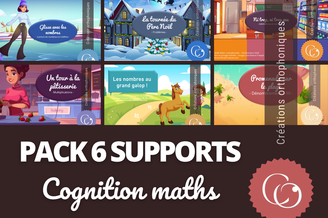 PACK Cognition maths - 6 supports interactifs