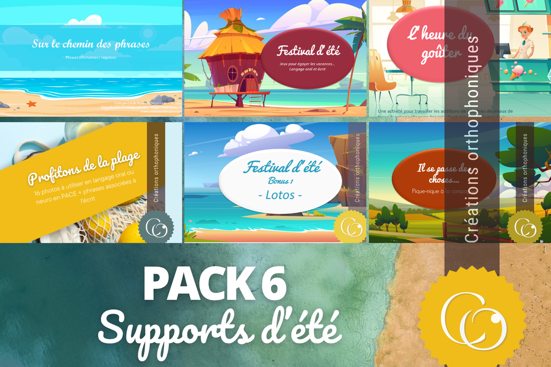 Pack 6 supports été