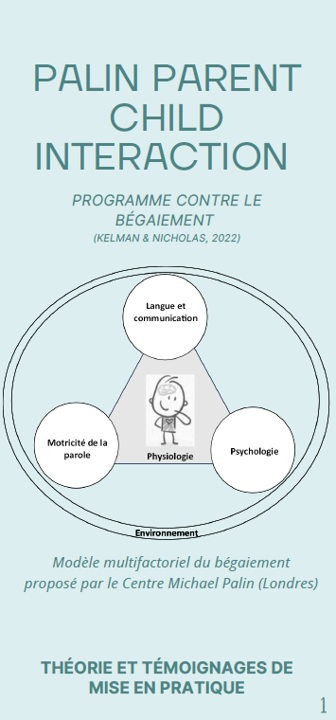 Plaquette : Palin parent child interaction (Programme contre le bégaiement)
