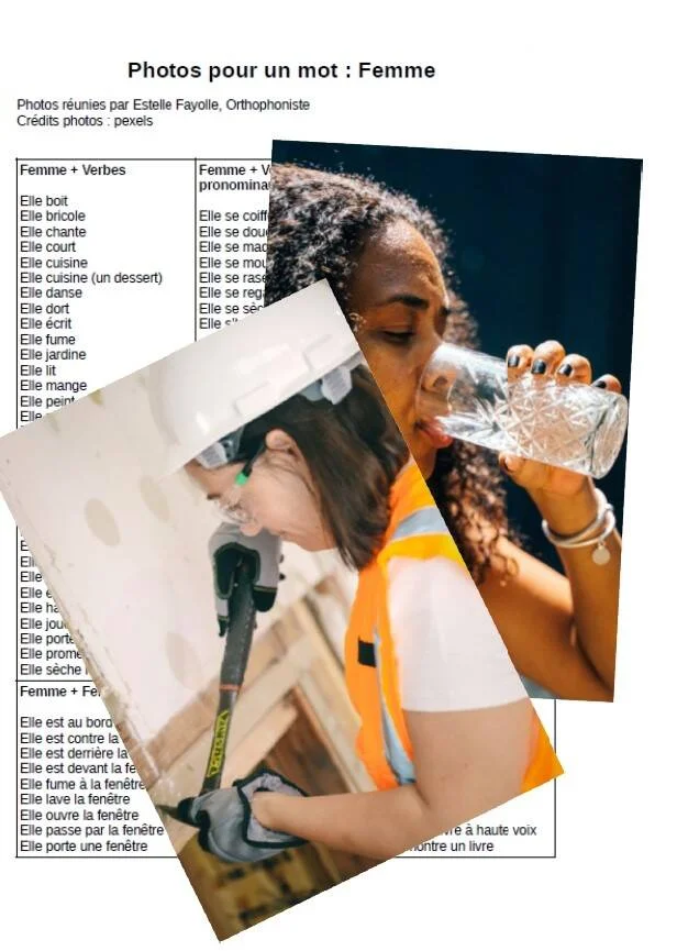 Photos pour un mot : Femme